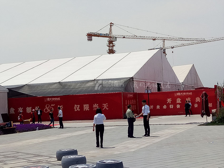 安阳篷房租赁出租厂家的搭建地点不同，固定方式也随之变化