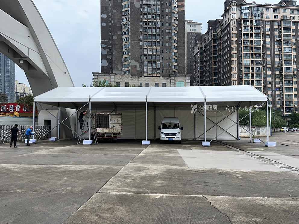郑州篷房出租厂家搭建车展篷房—安全停放车辆