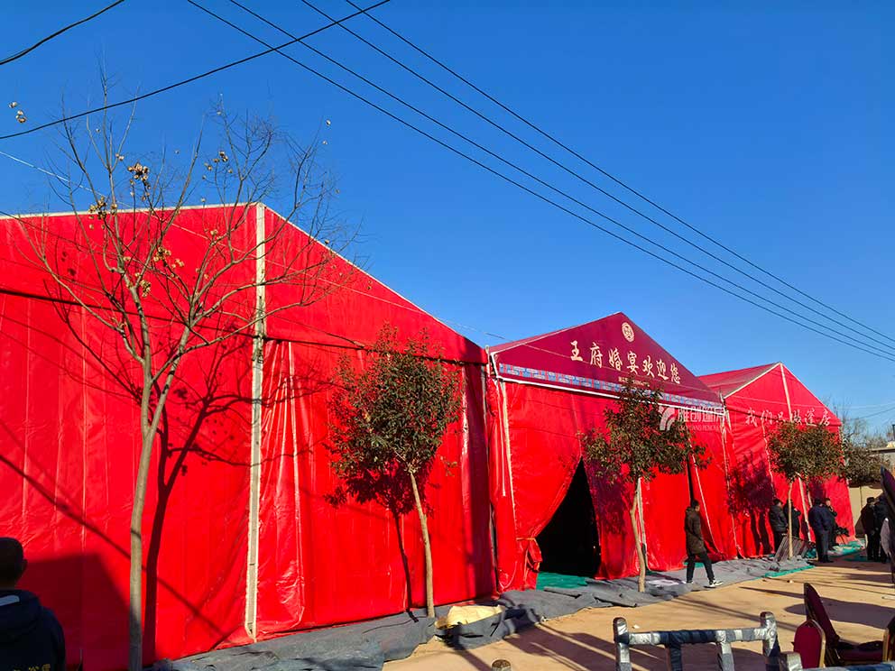 郑州篷房厂家助力喜庆婚宴搭建完美婚礼篷房租赁