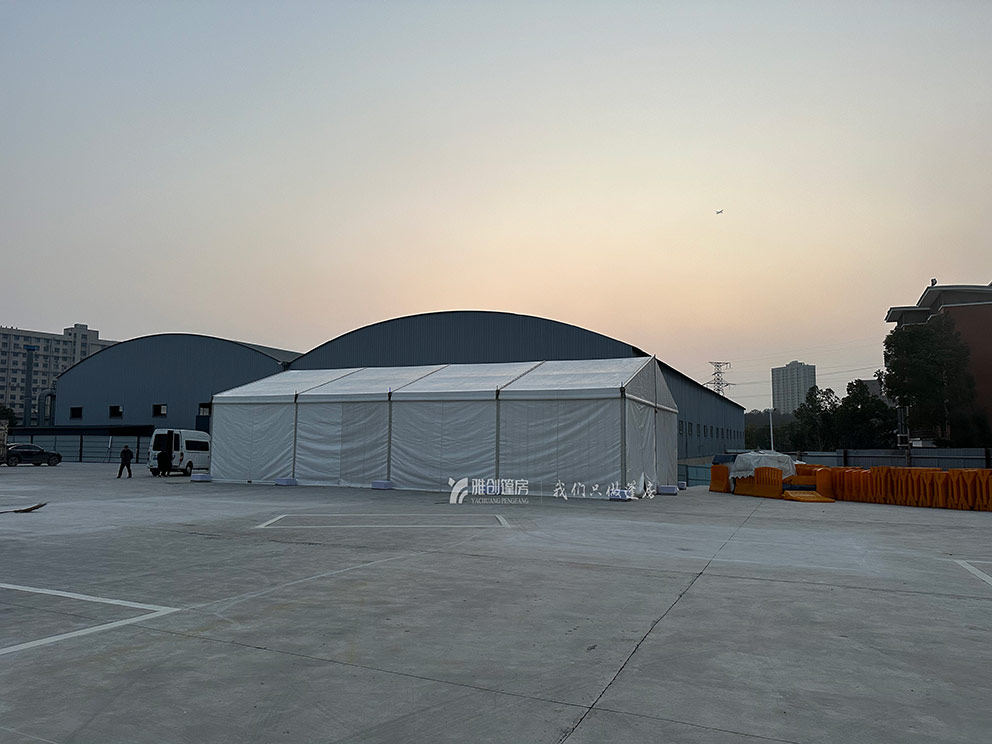 洛阳玻璃篷房出租搭建比亚迪试驾活动现场篷房