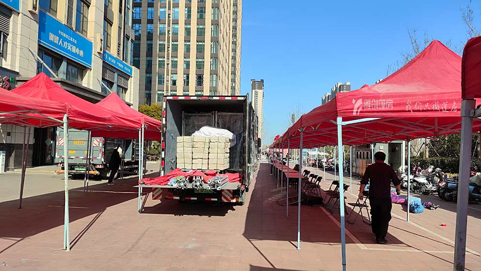 郑州篷房出租助力2025春风行动人才招聘会活动